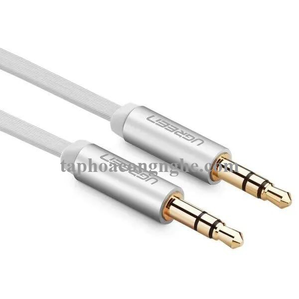 Ugreen 10767 5M màu Trắng Cáp âm thanh 2 đầu 3.5mm dương AV119 30010767